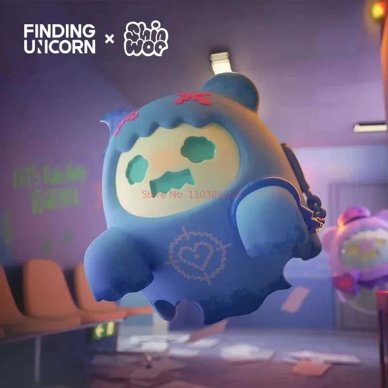 Genuine Finding Unicorn Shinwoo Baddy Bear Town Series Toys Mystery Garage Kit Mistery Figure Kawaii Funny Toy Child  Model Gift