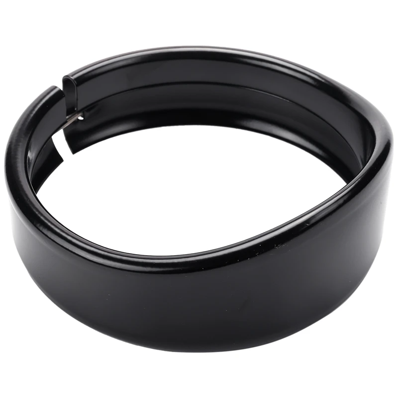 Motorcycle Headlight Trim Rings 5.75 Inch Headlight Visor Style Trim Ring Black Decorate Visor Trim Rings Compatible For