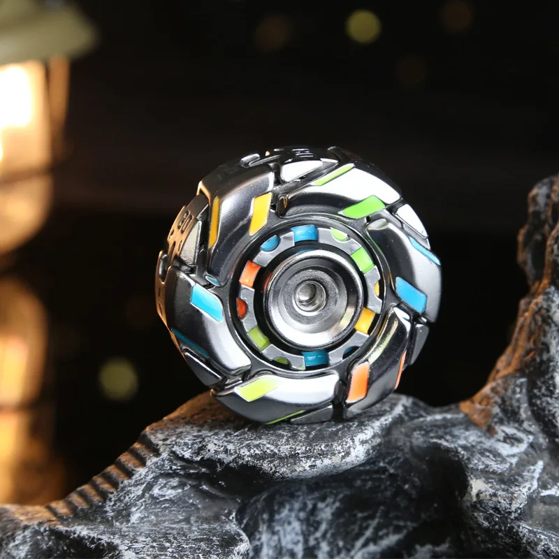 メタルフィジェットスピナー-カラフル-edc-ストレス解消おもちゃ-不安軽減-adhd-フィジェットトイ-高速回転ハンドスピナー-大人向けギフト