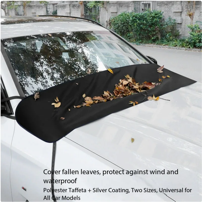 Car Front Windshield Leaf-proof Rain Gutter Anti-bird Droppings And Leaf Net Magical Windshield WiperDust Cover Car Cover
