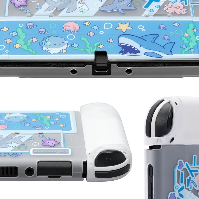 GeekShare funda Switch custodia OLED Shark Hard Shell Split Joy-con interruttore di copertura protettiva guscio OLED per accessori per interruttori