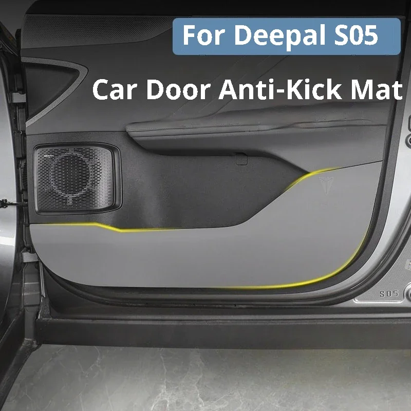 

For Deepal S05 Car Door Anti Kick Pad Leather Scratch Resistant Protector Pad Front Rear Doors Interior Accessories