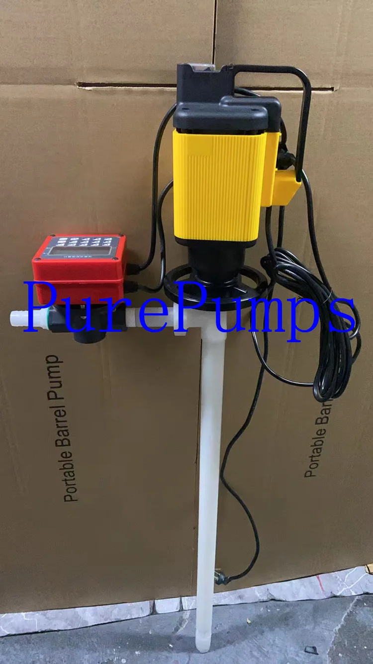 70CM Length PVDF Tube 110V Voltage EX Motor Electrical Barrel Tank Pump