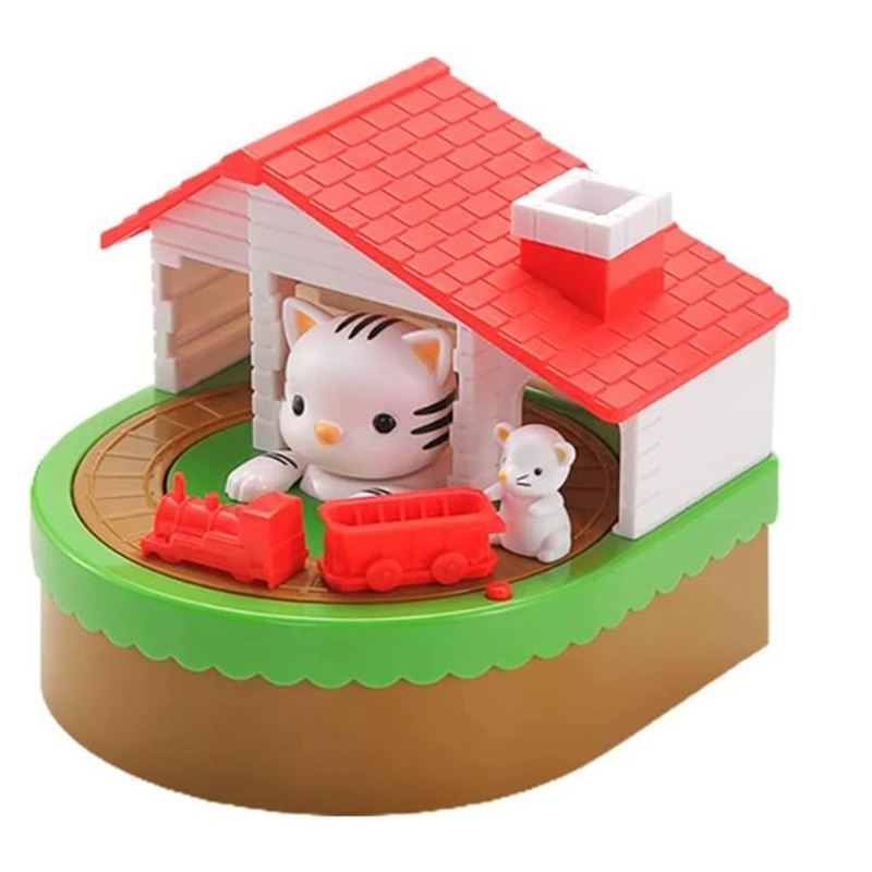 

Promotion! Piggy Bank For Kids, Electronic Cat House Coin Bank Cat & Mouse Money Bank Automatically Stealing Money Box Saving Bo