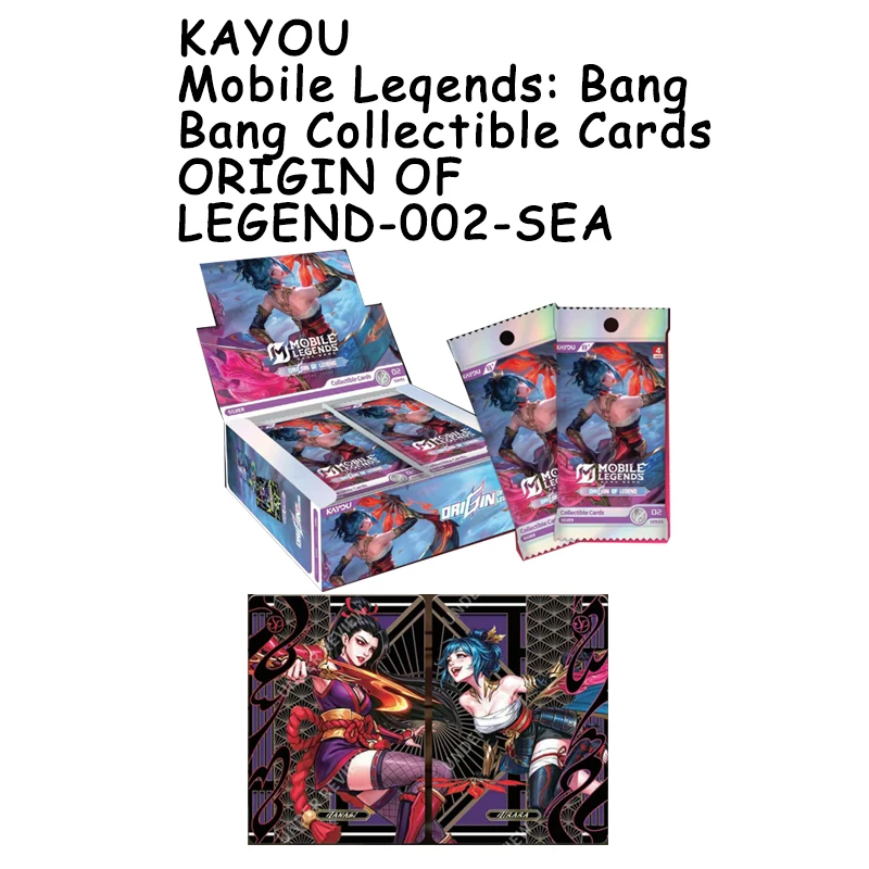 KAYOU Authentic Mobile Leqends: Bang Bang Collectible Cards Origin Of Legend-002-SEA For Game Fans