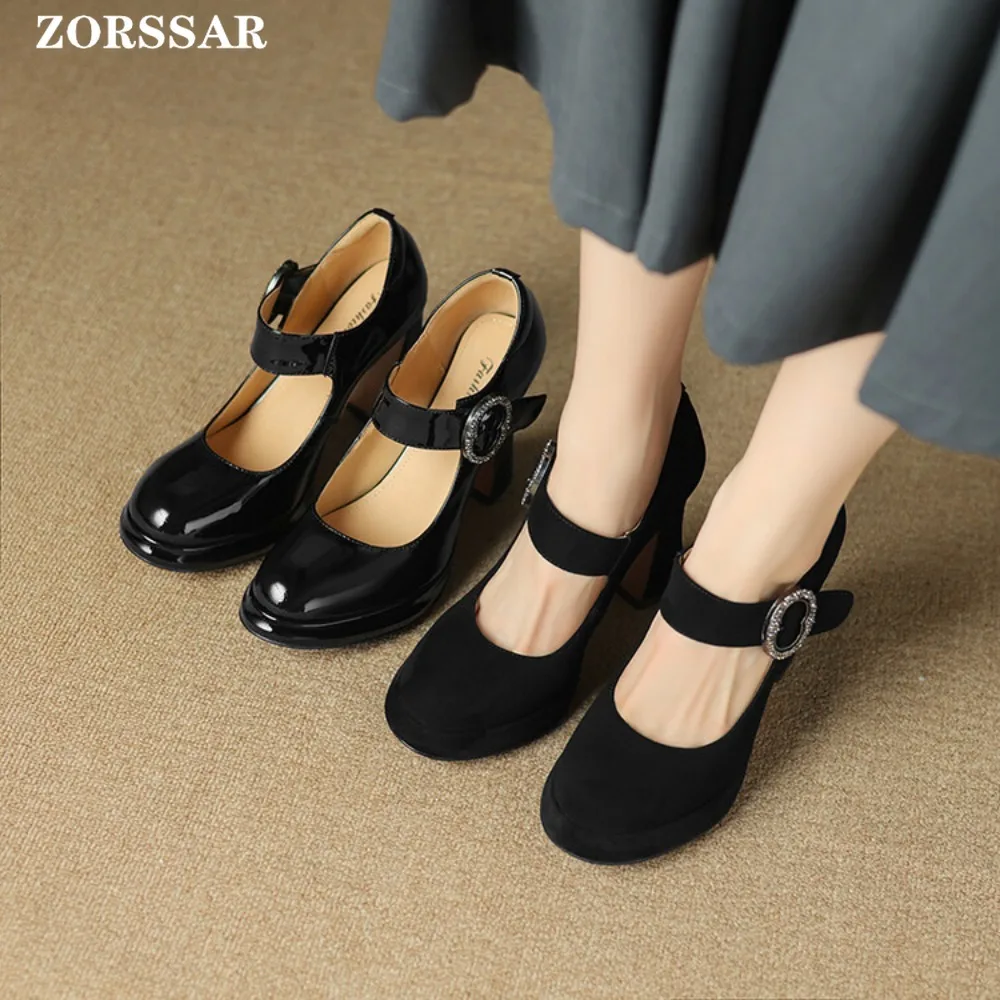 

Shoes Women Heels Mary Janes Platform Lolita Shoes On Heels Pumps Women's Japanese Style Vintage Girls High Heel Shoes For Women