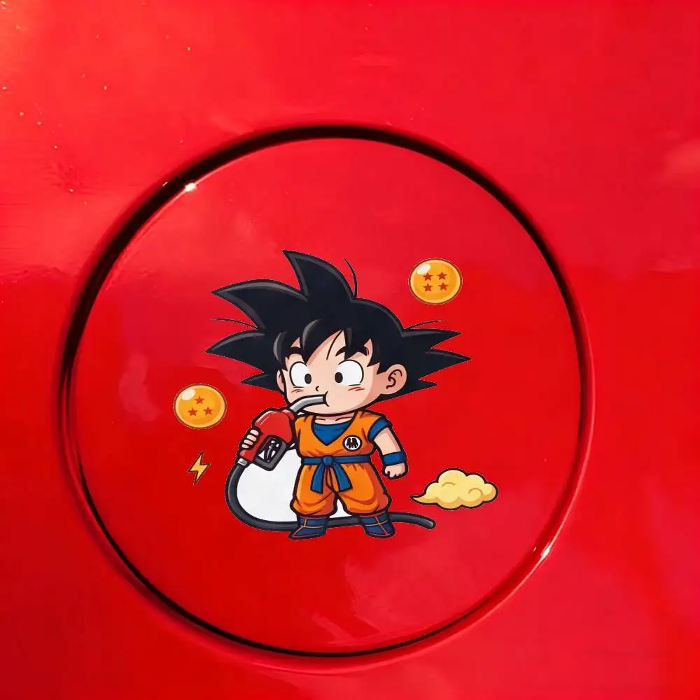 

ANIME DRAGON BALL Super Saiyan Goku Vegeta Universal Gas Tank Cap Sticker Car Styling Vinyl Decal Waterproof Sticker