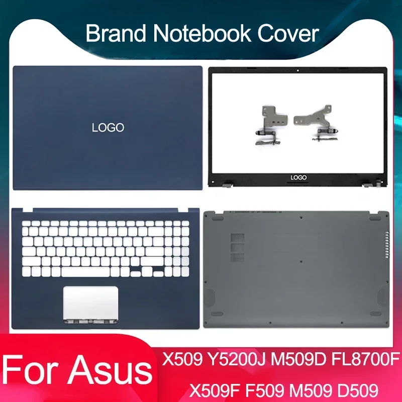 

New For ASUS X509 Y5200J M509D FL8700F X509F F509 M509 D509 Laptop LCD Back Cover Front Bezel Hinges Palmrest Bottom Case