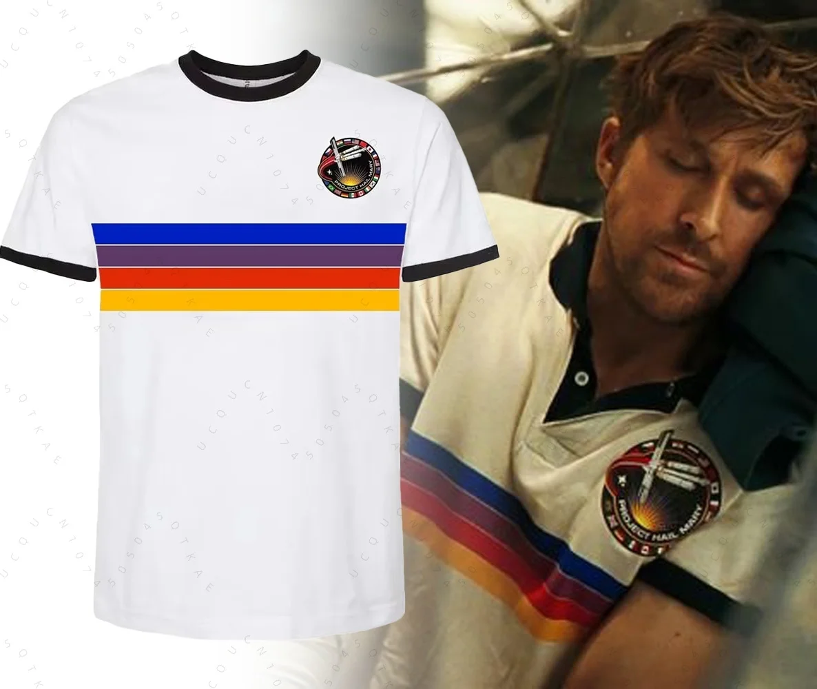 Project Hail Mary Ringer Tee Mission Patch Sci-Fi-Roman-Fan-Shirt Retro-Weltraum-Grafik-T-Shirt Unisex-Buchliebhaber-Geschenke Wander-T-Shirt – Detail 6