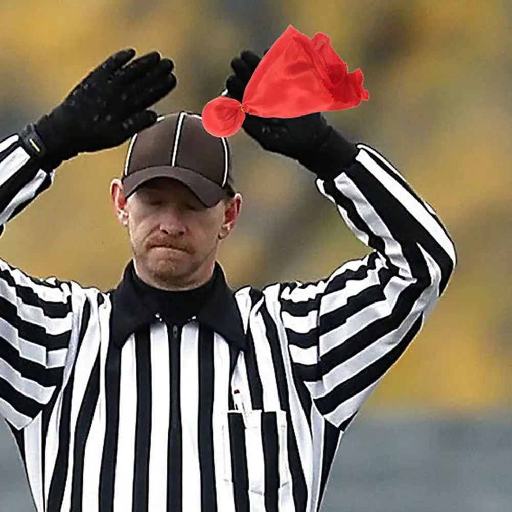 2pcs Football Flag Small Penalty Flags For Sports Tossing Accessory Soccer Party Supplies Referee Kit Race Penalty Flags view 6