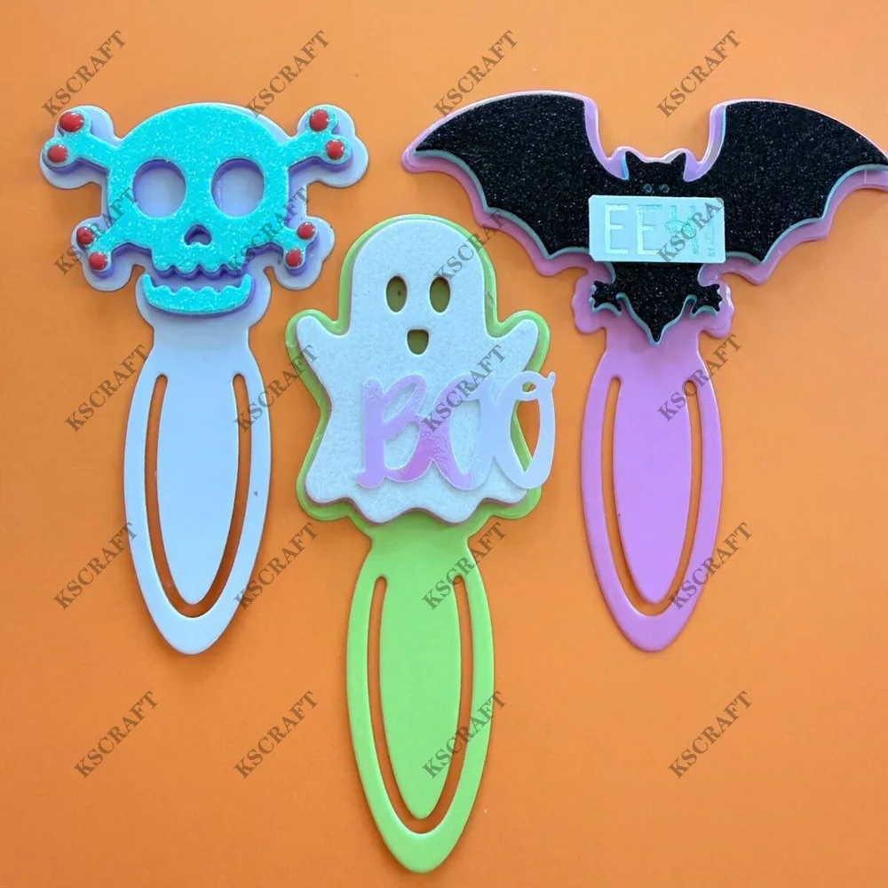 KSCRAFT Halloween Paper Clip Cutting Dies Stencils for DIY Scrapbooking Decorative Embossing DIY Paper Cards