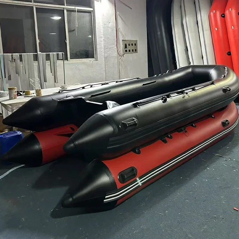 Inflatable assault boat thickened wear-resistant aluminum alloy bottom kayak flood control and disaster relief