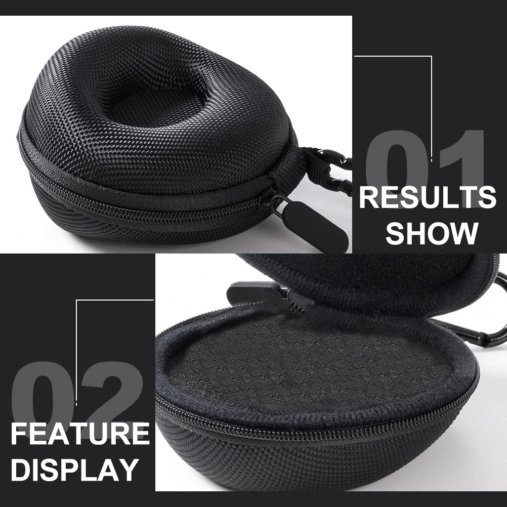 

EVA Watch Storage Box Small Protective Pouch Round Zipper Impact Absorbing Foam Wristwatch Holder Sleeve Case for Men