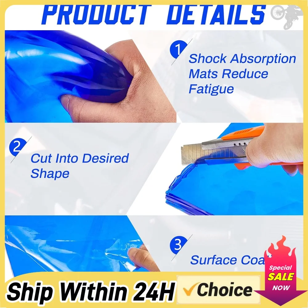 DIY Motorcycle Seat Gel Pad Shock Absorption Mat Soft Cushion For Motorcycle Car Chair Cushion Motorcycle Accessories