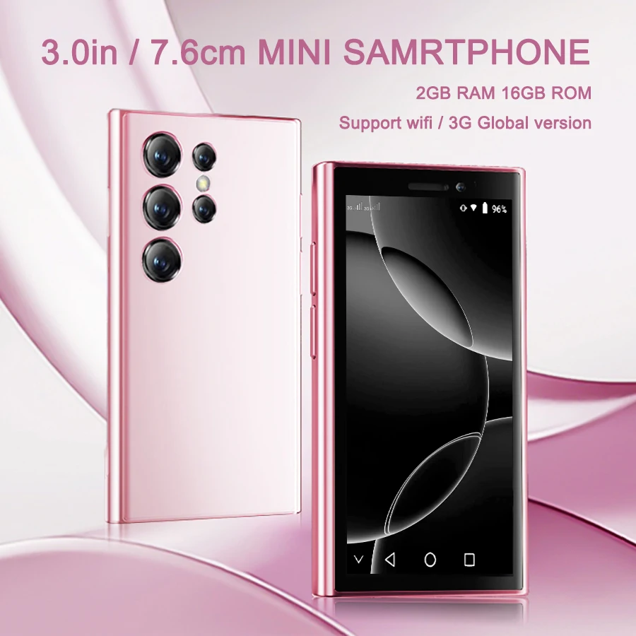 SOYES XS24 PRO 3G هاتف ذكي أنيق 3.0 بوصة رباعي النواة MTK 2GB RAM 16GB ROM ثنائي الشريحة 5MP كاميرا تعمل باللمس هاتف محمول صغير
