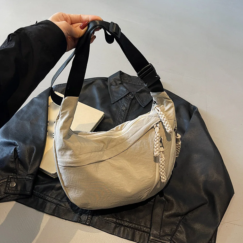 

Women Large Capacity Crossbody Bags Casual Hobo Dumpling Bag Casual Sling Shoulder Bag Travel Tote Handbag Crescent Dumpling Bag