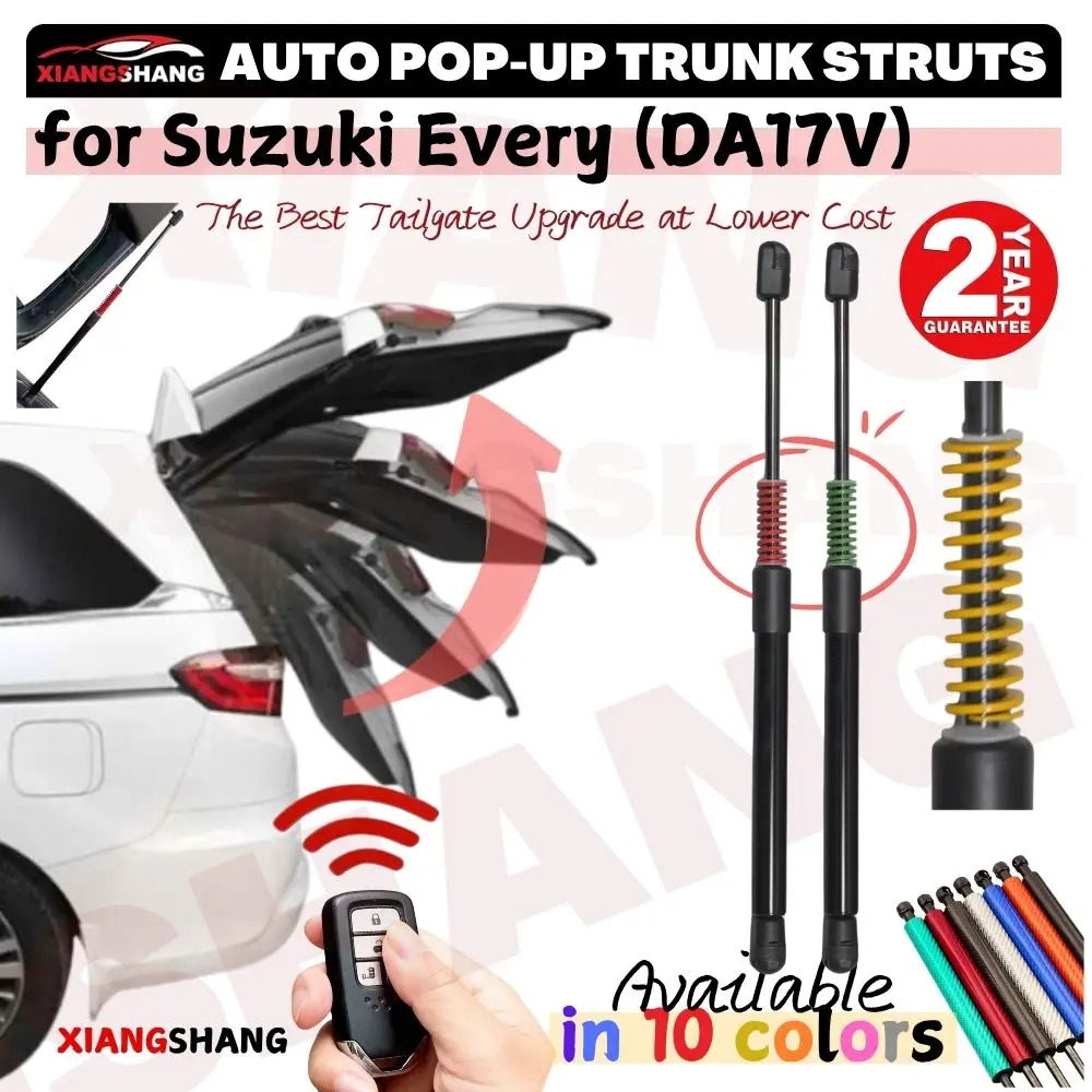 Auto Pop-Up Trunk Struts for Suzuki Every (DA17V) 2023-2026 Van Automatic Opening Gas Lift Supports with Springs Boot Struts