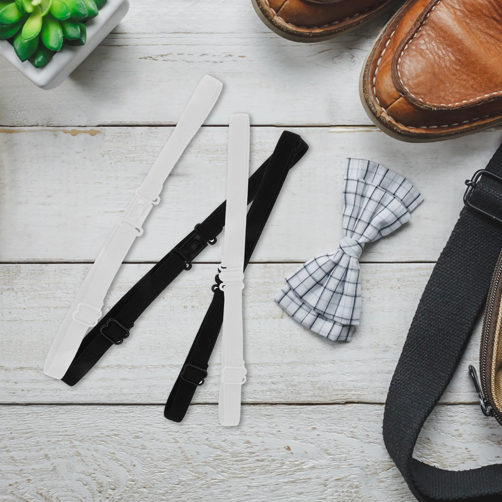 

20Pcs Neckwear Extension Strap Adjustable Elastic Bowtie Holder for School Uniforms Sailor Outfits Versatile Comfortable Party