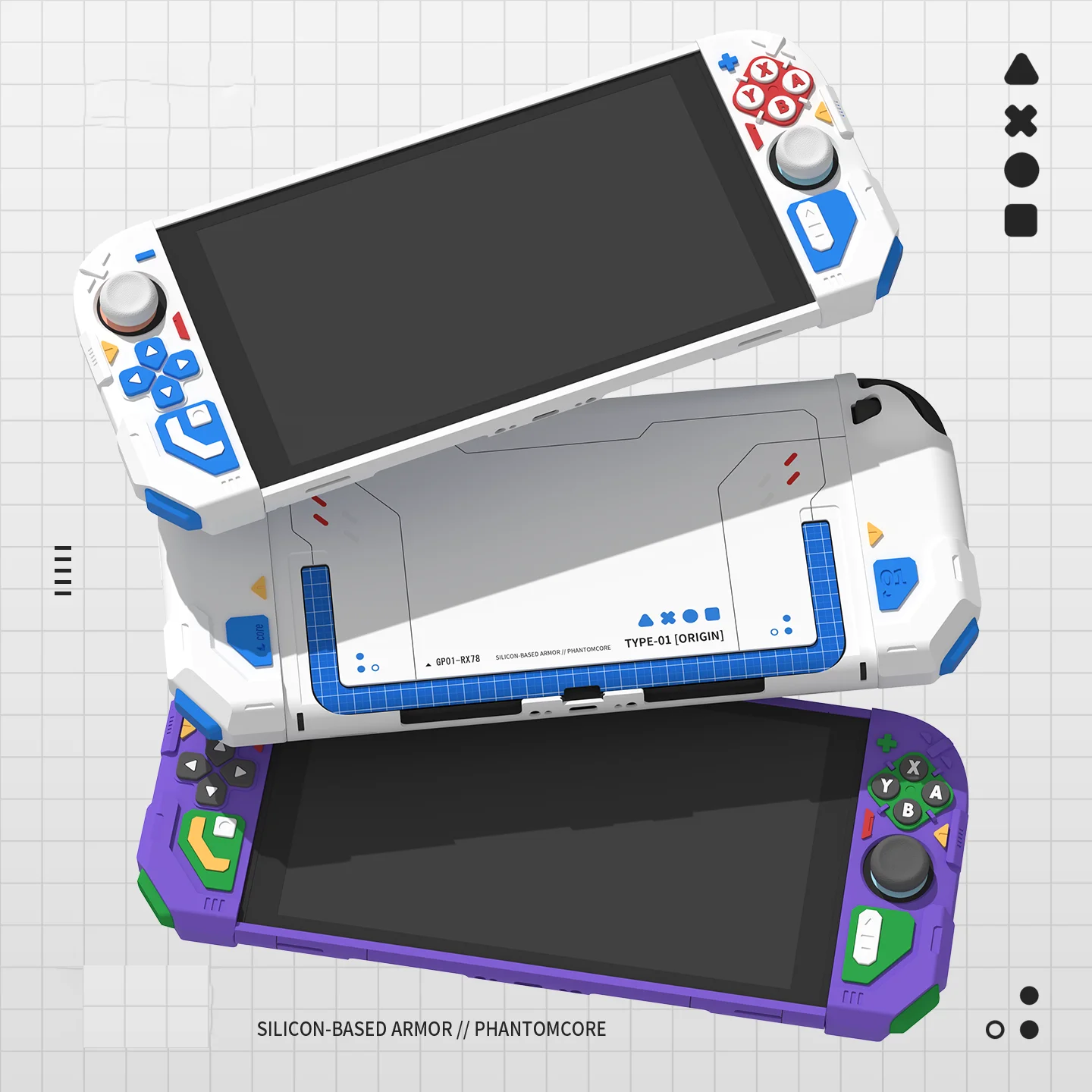 Original Mecha Silicone Case for Switch 2 (2025) – Sci-Fi Themed Protective Cover for NS2 Console & Controllers