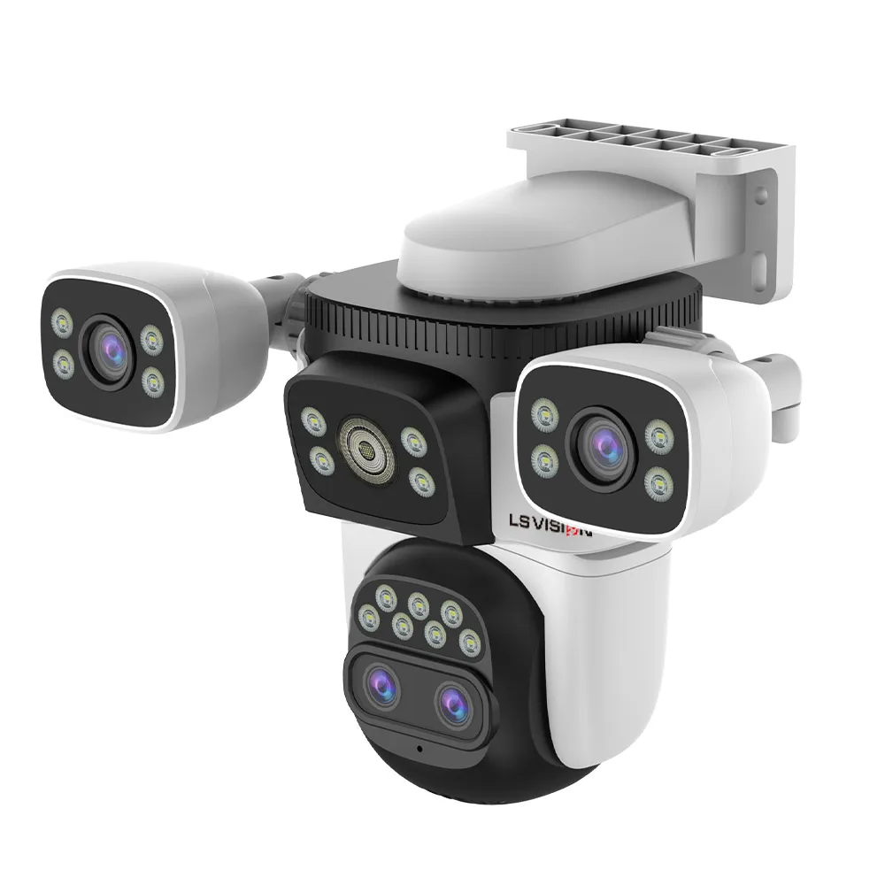 2025 hot sale LS VISION HD 20MP 4 Screen Image Display 10X Optical Zoom Security Wifi Panoramic Two-Way Audio AI Multiple Lens C