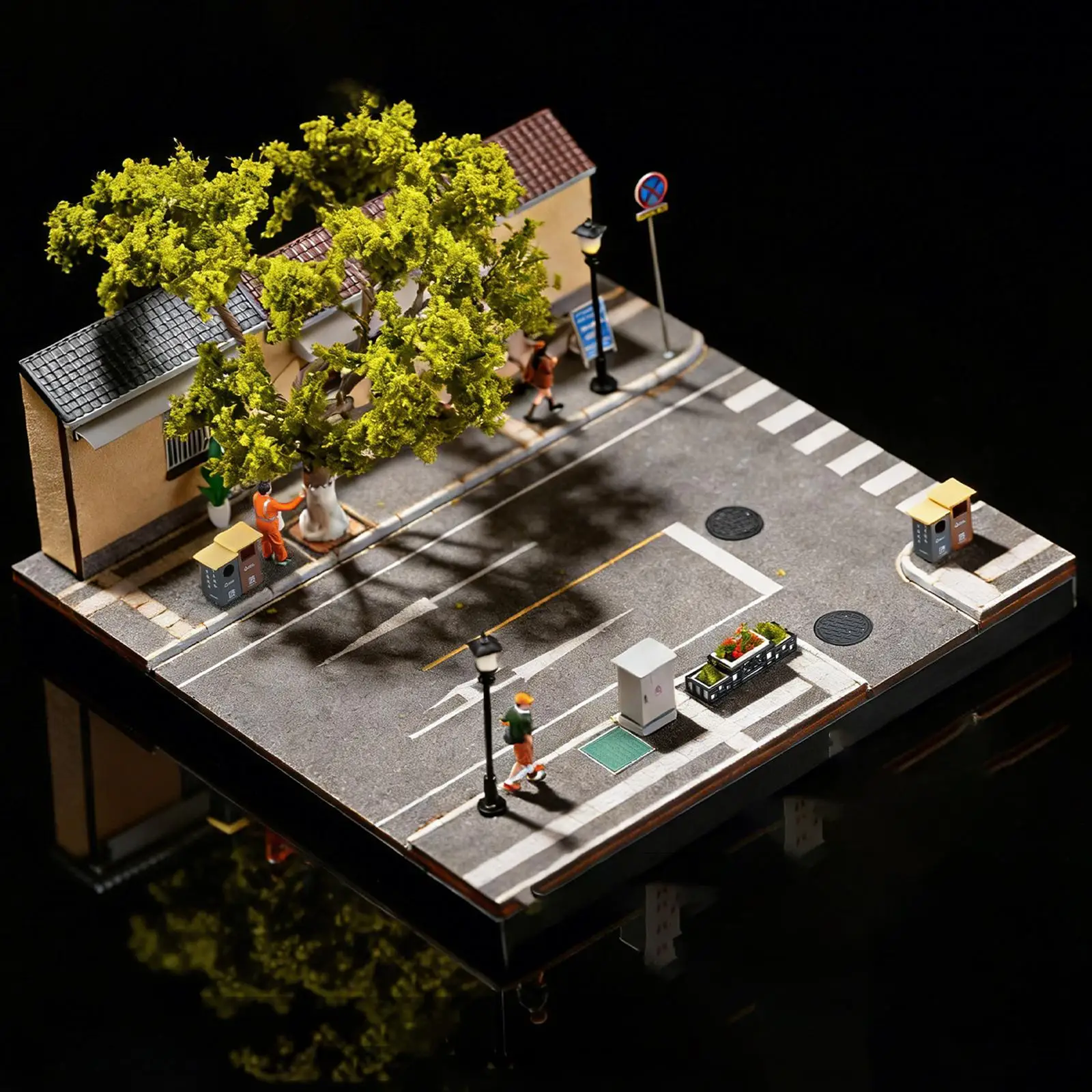 

Витрина для моделей автомобилей 1/64, диорама «Городской пейзаж», коллекционный подарочный бокс для хранения игрушечных машинок, миниатюрная модель-сцена