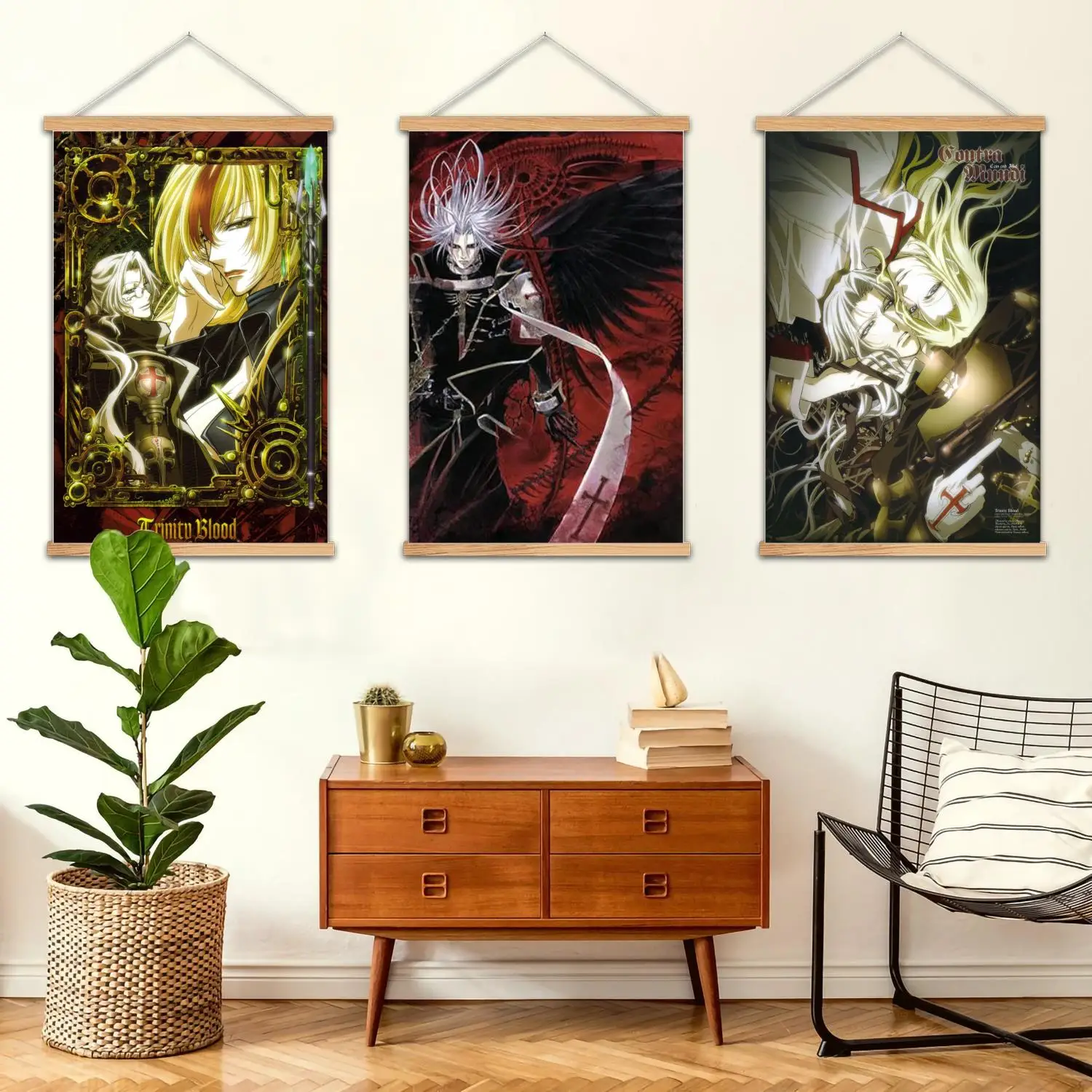 trinity blood streaming Framed Wall Painting Canvas Art Poster and Wall Art,  Modern Family Bedroom Decor,Decorative painting