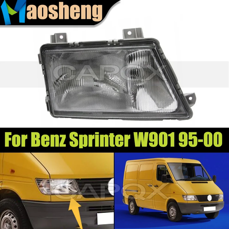 Front Bumper Headlight Head Light For Mercedes-Benz Sprinter W901 1995-2000 Headlamp Head Lamp Driver Light