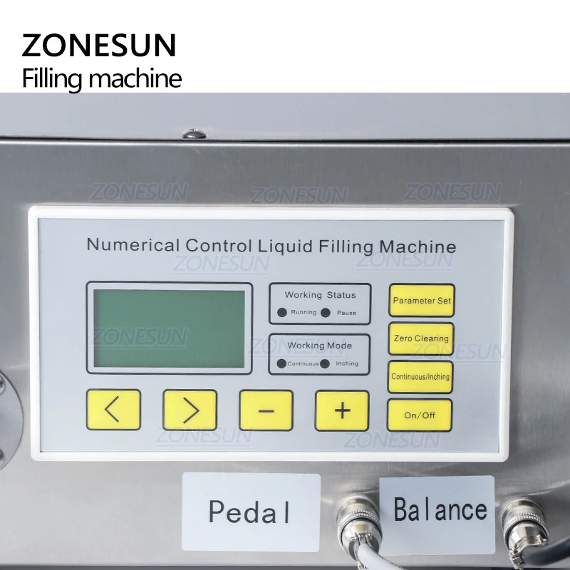 ZONESUN ZS-GP631 Semi-automatic Gear Pump Peanut Oil Filler Grease Olive Lubricating Oil Liquid Bottle Filling Machine