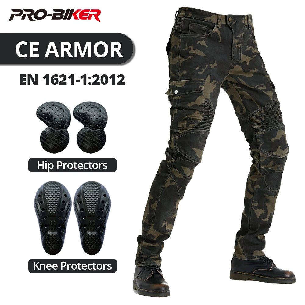 

Мужские мотоциклетные брюки, износостойкие, с защитой от падений, винтажные, со встроенной защитной экипировкой, для езды на мотоцикле на открытом воздухе, для мотокросса