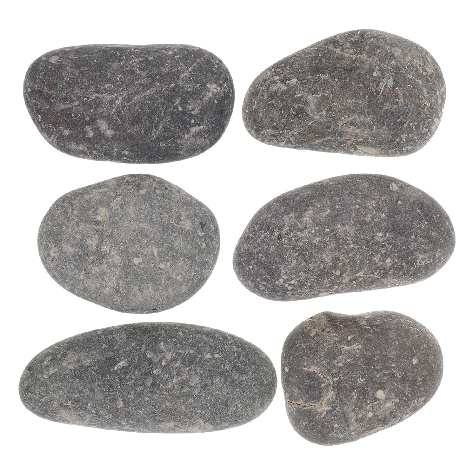 6 шт., каменные камни для рисования, гладкие гальки своими руками для взрослых, принадлежности для рукоделия в стиле рок, речные камни, объемные декоративные камни для доброты