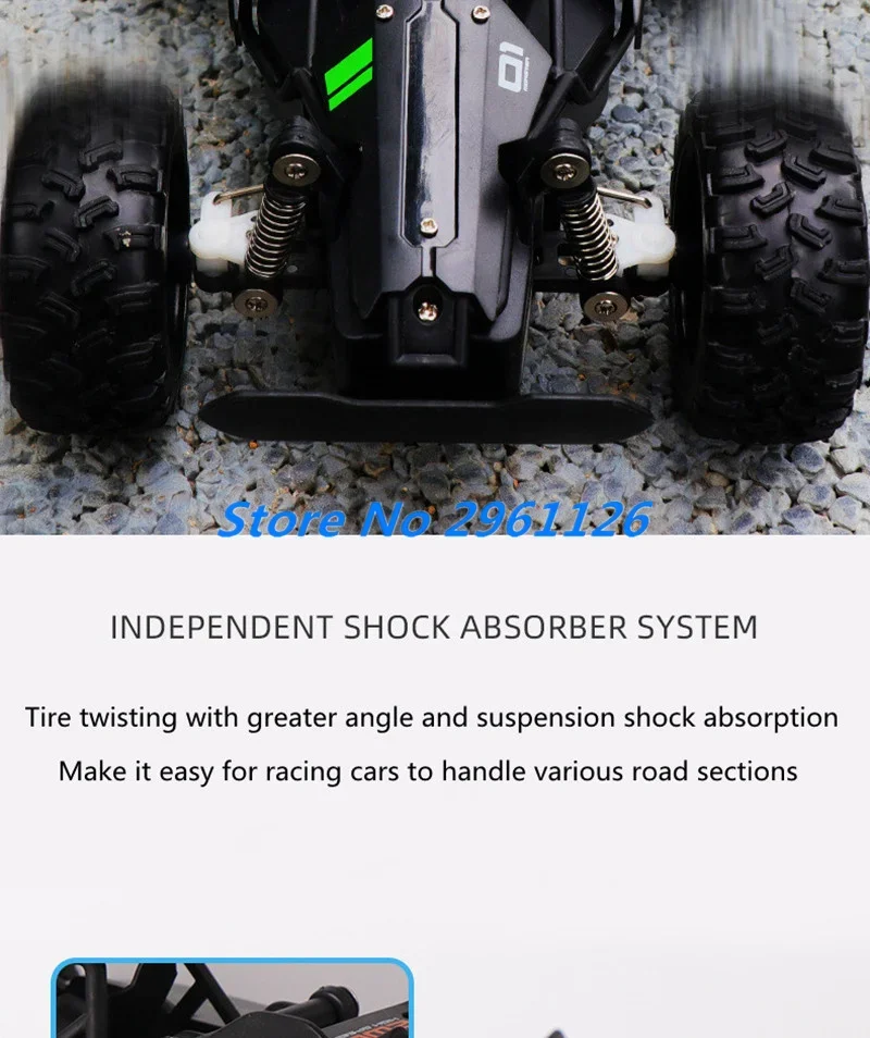1:18 Full Scale Competitive Racing High Speed Remote Control Car 2.4G Climbing All Terrain Off Road RC Racing Drift Cars Gift