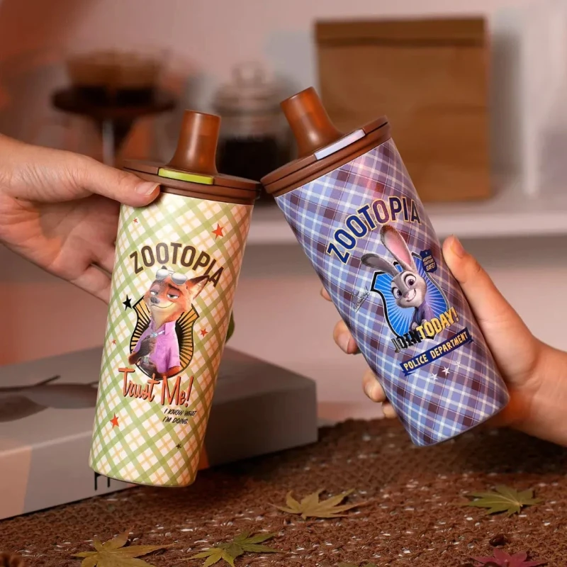 

Zootopia Collaborates On Judith Nick 316 Stainless Steel Insulated Cup 550ml New Portable Straw Water Cup Girls Festival Gifts