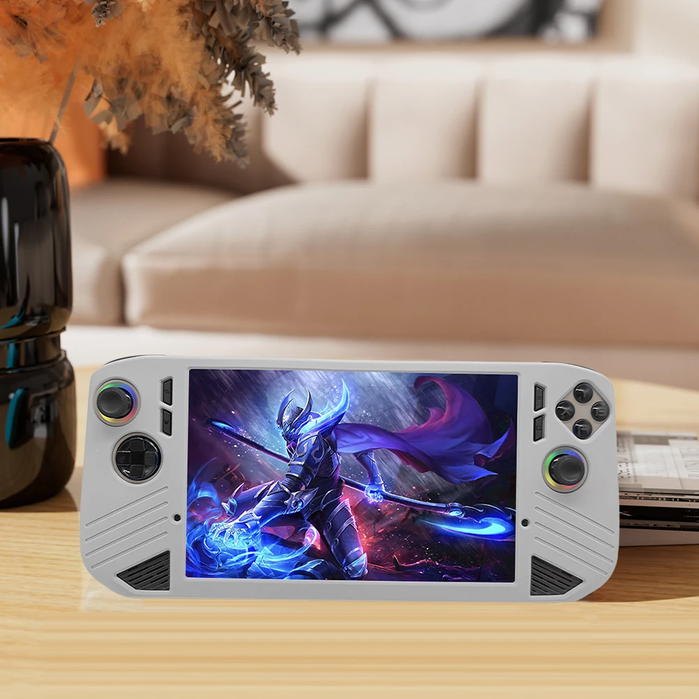 ل MSI Claw 8AI وحدة التحكم المحمولة غطاء من السيليكون للصدمات حامي شل كم مكافحة الإفلات لينة غطاء الجلد غطاء حامي