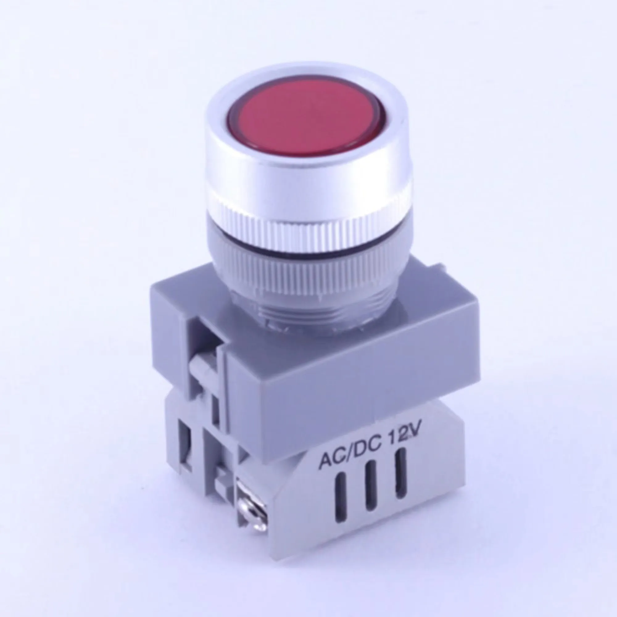 ELEWIND 22mm Red Cap color Flat head Screw terminal Signal lamp (PB222F-DS/R/12V)