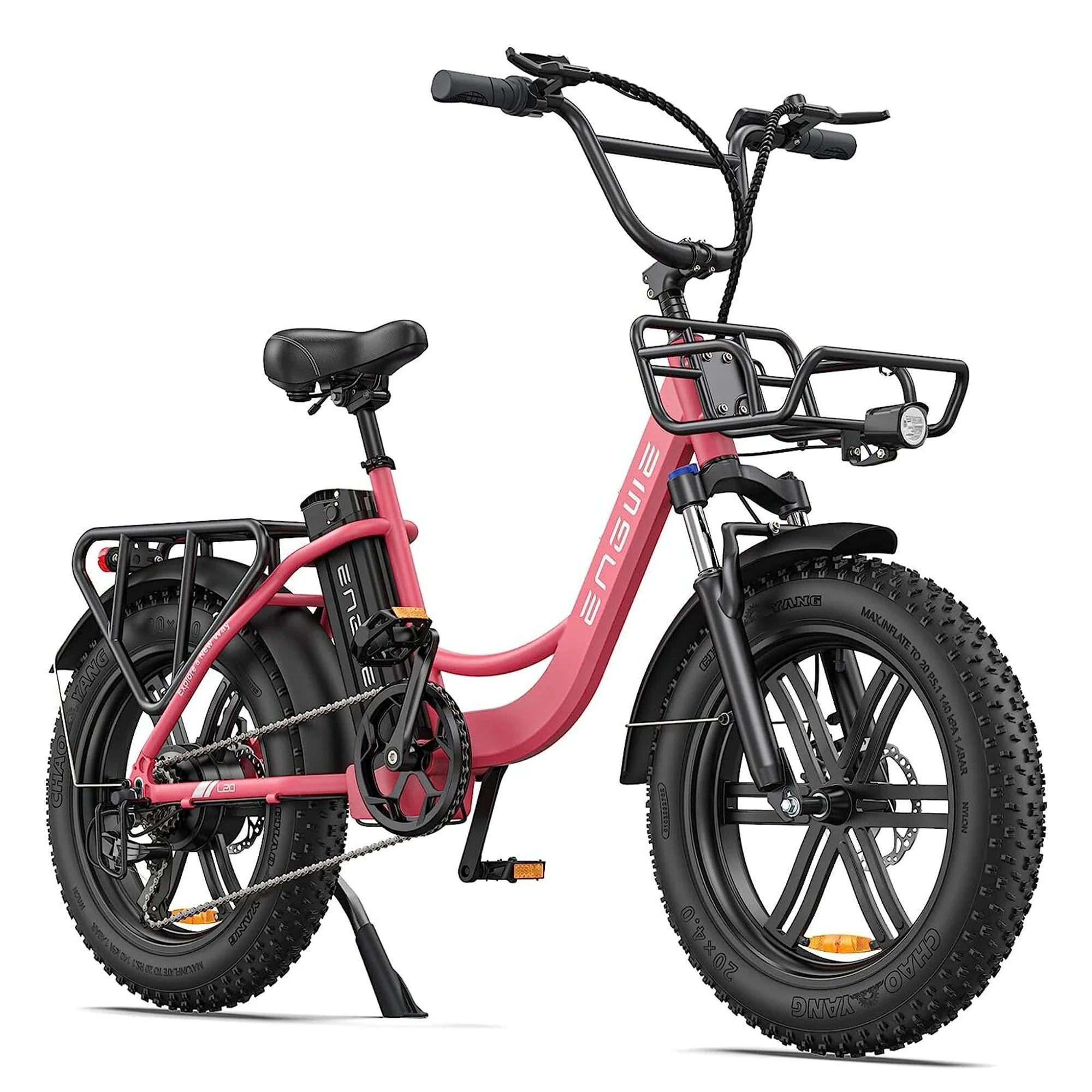 Vélo électrique urbain et de montagne, 20x4.0 pouces, moteur 750W, vitesse maximale 45 km/h, 52V, 13Ah, ENGWE L20, stock UE