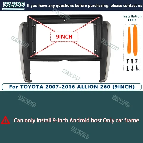 Автомагнитола Android с экраном, аксессуарами, кабелями, рамкой и CANBUS для TOYOTA 2007-2016 ALLION 260, 9 дюймов