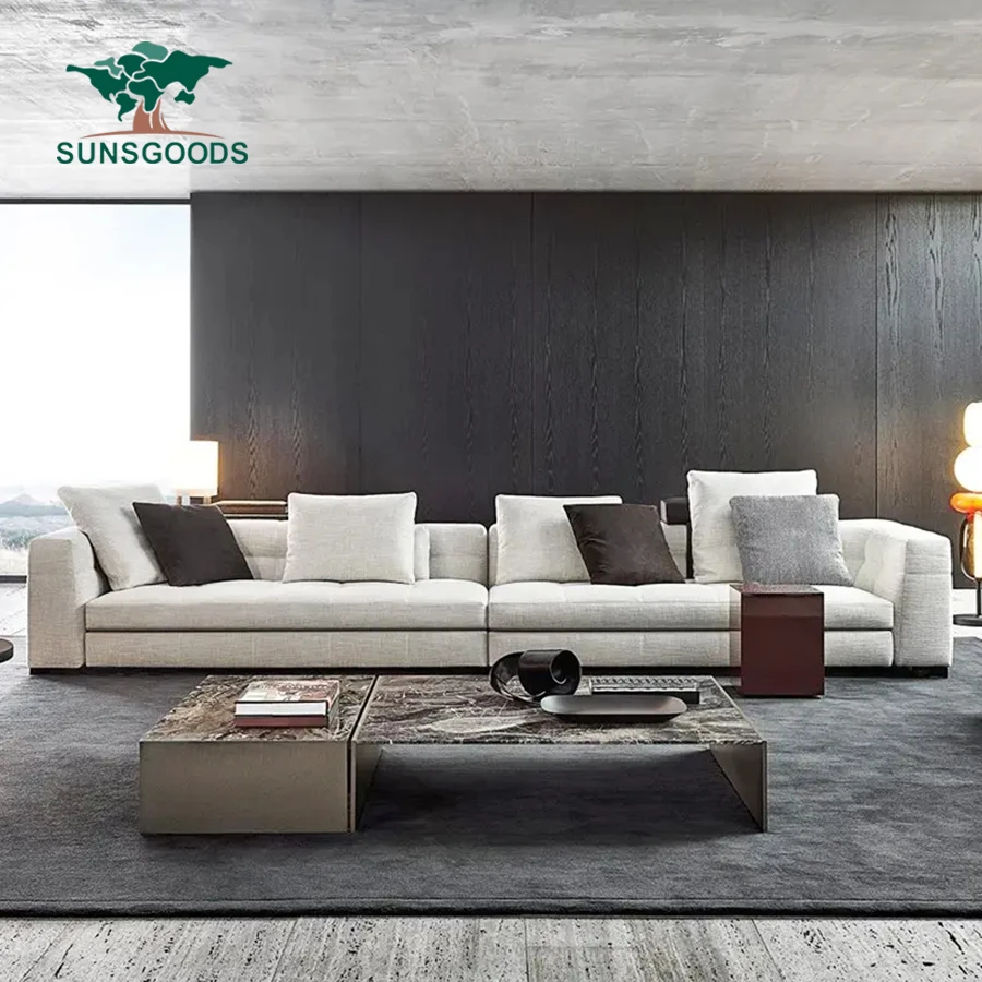 High-quality modern luxury fabric sofa cover Nordic style custom cream scenery living room bedroom sofa cover