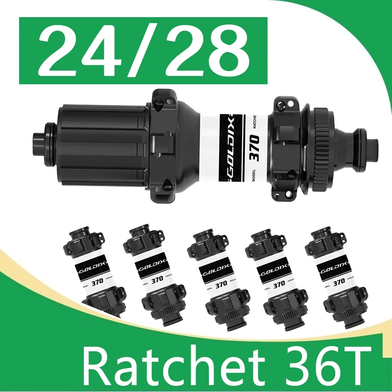 GOLDIX 370 24 حفرة 28 حفرة محور الطريق السقاطة 36T الخلفية الجبهة دراجة محور السقاطات صاخبة k7 مكعب XDR الدراجة الرعد الجماهير