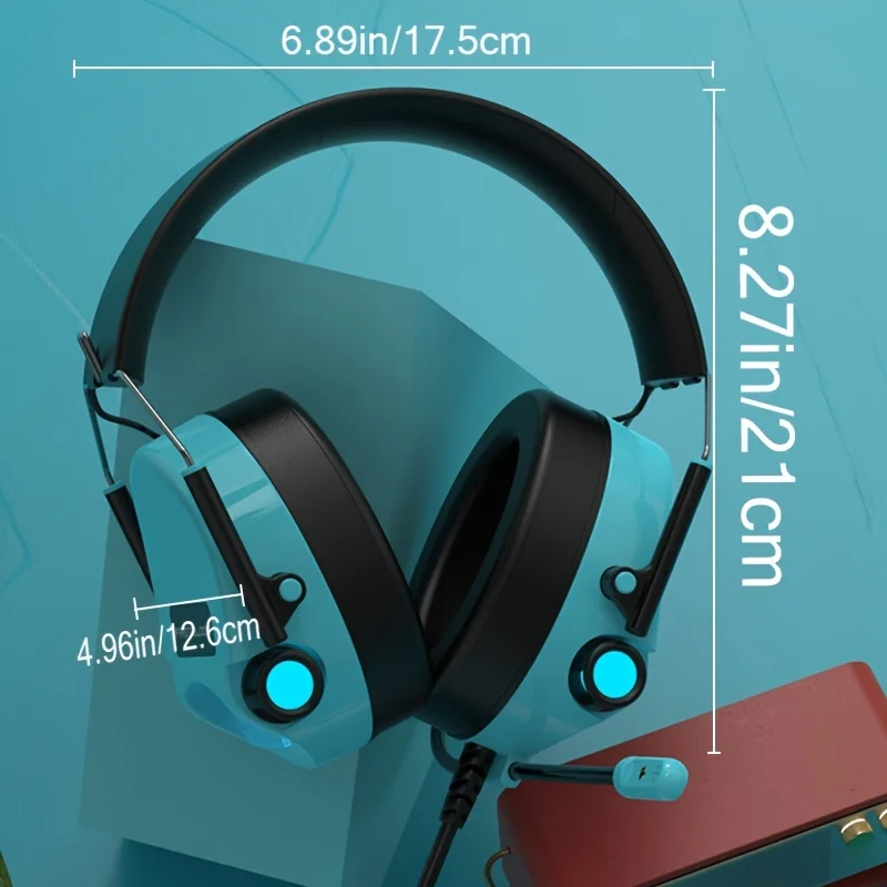 AJAZZ H10 headset wired gaming gaming RGB foldable 7.1 sound men and women