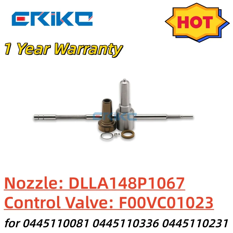 

Ремкомплекты форсунок дизельного топлива, форсунка DLLA148P1067, регулирующий клапан F00VC01023 для впрыска 0445110081 0445110336 0445110231
