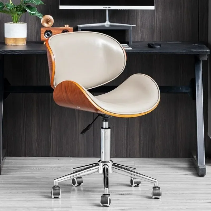 كراسي مكتب جلدية مع مصاعد دوارة وكراسي كمبيوتر وكراسي رياضية إلكترونية منزلية، مريحة ومتينة