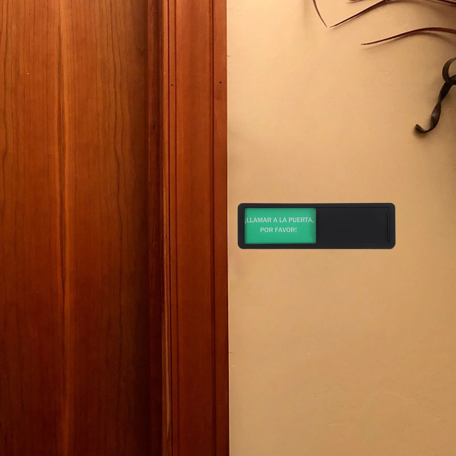 علامة تبديل الحالة لغرفة الاجتماعات المكتبية، مؤشر الخصوصية للباب المنزلق في الاستخدام، شماعة الباب الشاغرة، لافتة لا تزعج #1