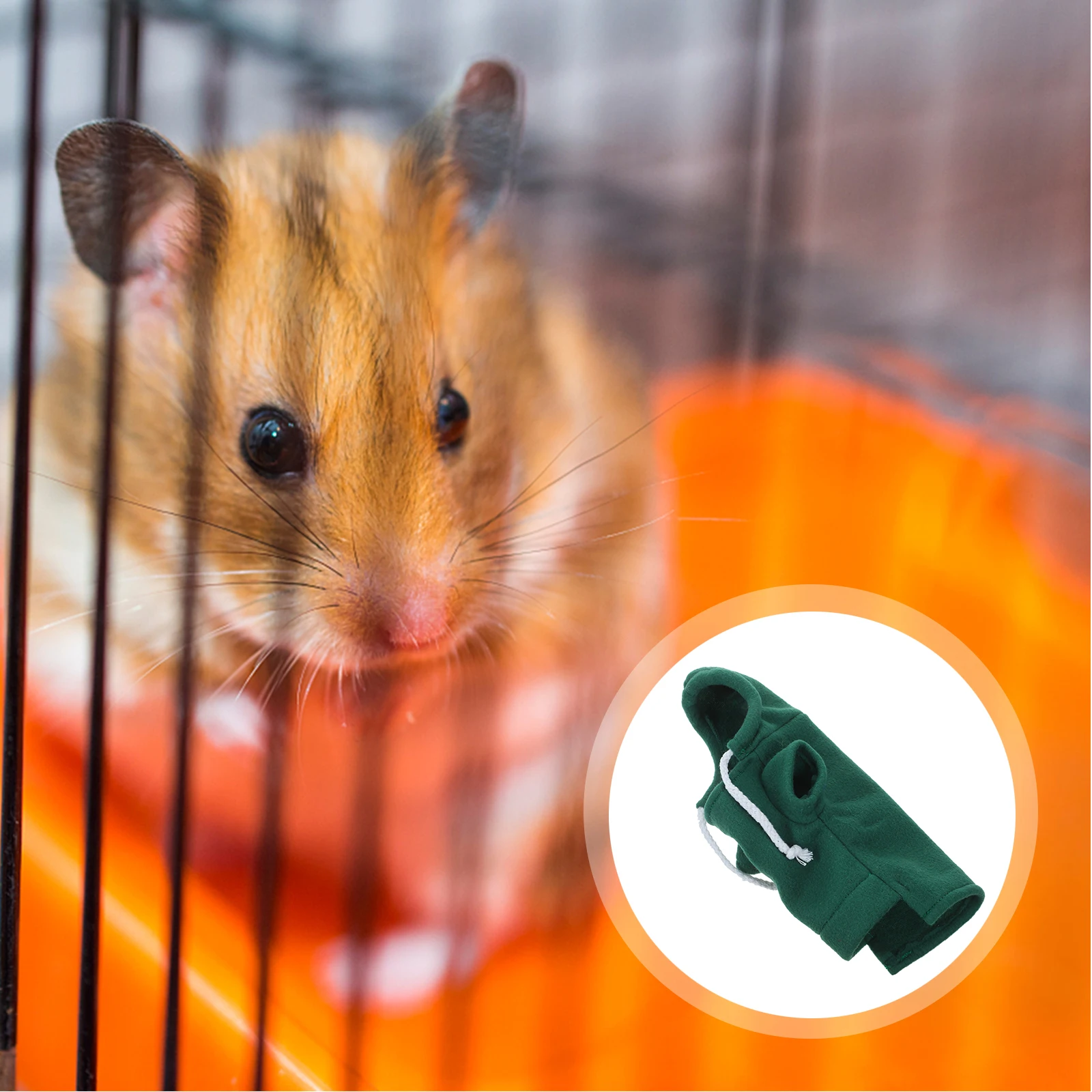 

Hooded Pet Sweater Apparel Ferret Sweatshirt Polar Fleece Cute Clothes for Hamsters