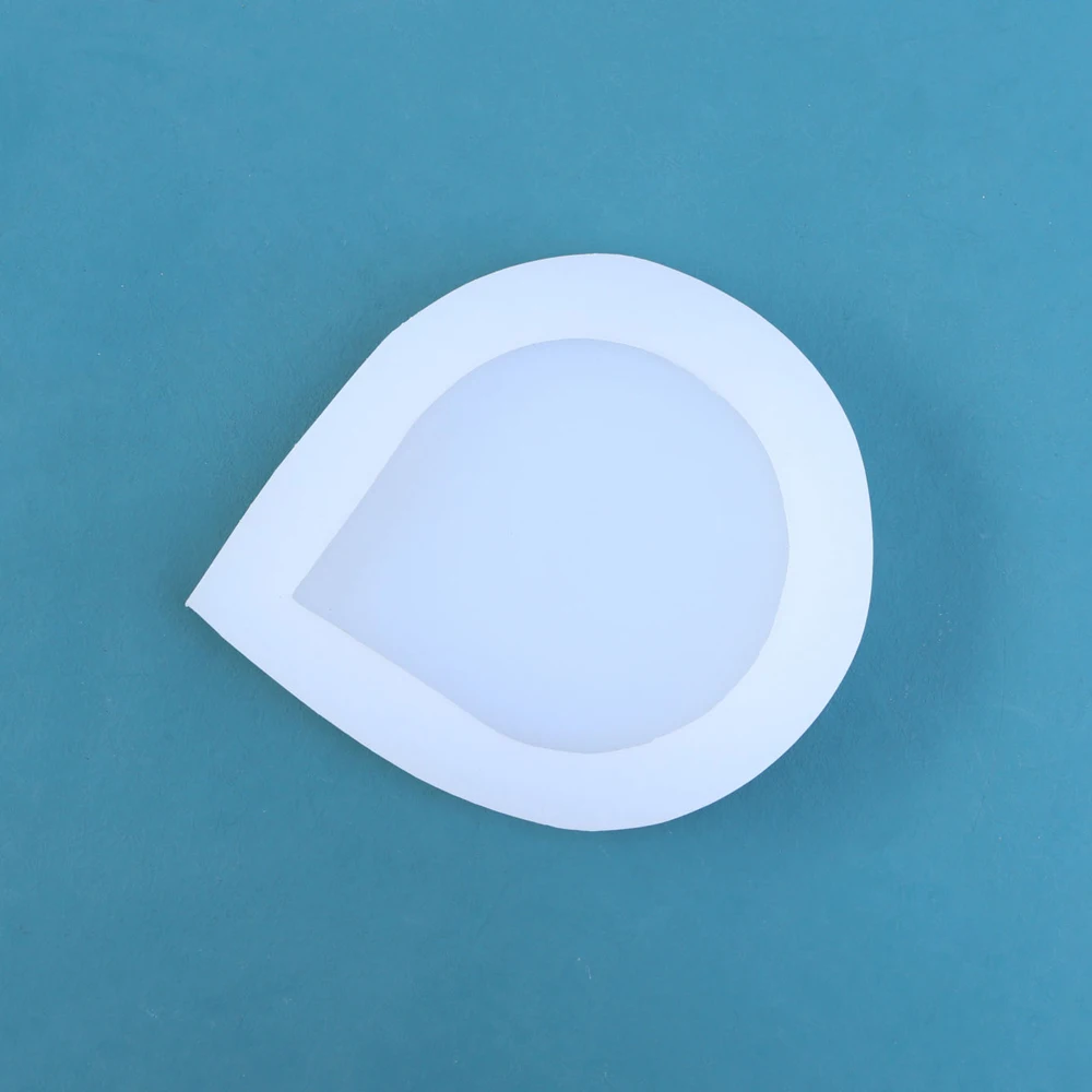 Cement tray mold jewelry tray concrete aromaumeric gypsum crafts placed creative water drop shape coasters plate silicone mold