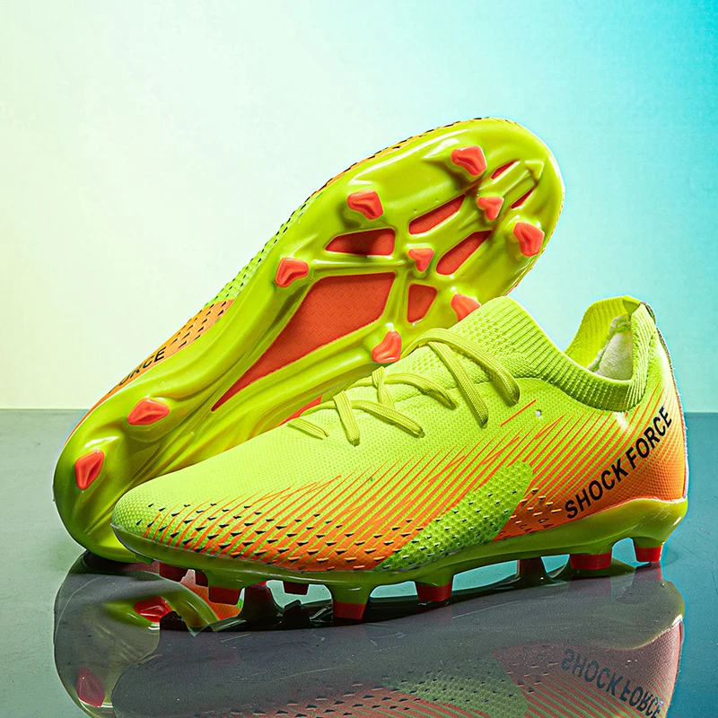 

Spring New High-quality Adult Football Shoes Stretch Wrapped Track Field Sports Shoes Professional Support Fashiona Nail Shoes