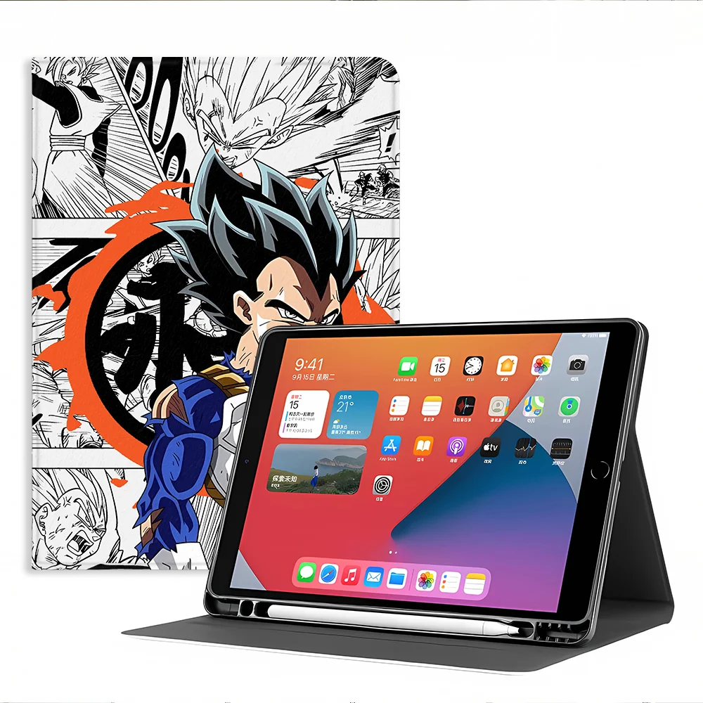 with Pencil Slot Case for Apple iPad Air 11 13 M4 M3 M2 A16 2026 10th 7/8/9th Pro11 13 Air 4/5/6th Japan Dragon Balls