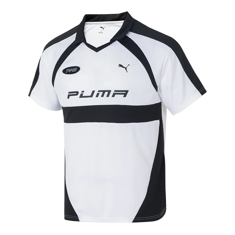 

Мужская и женская спортивная одежда Puma для пар, модная клетчатая дышащая футболка с короткими рукавами 631242-02
