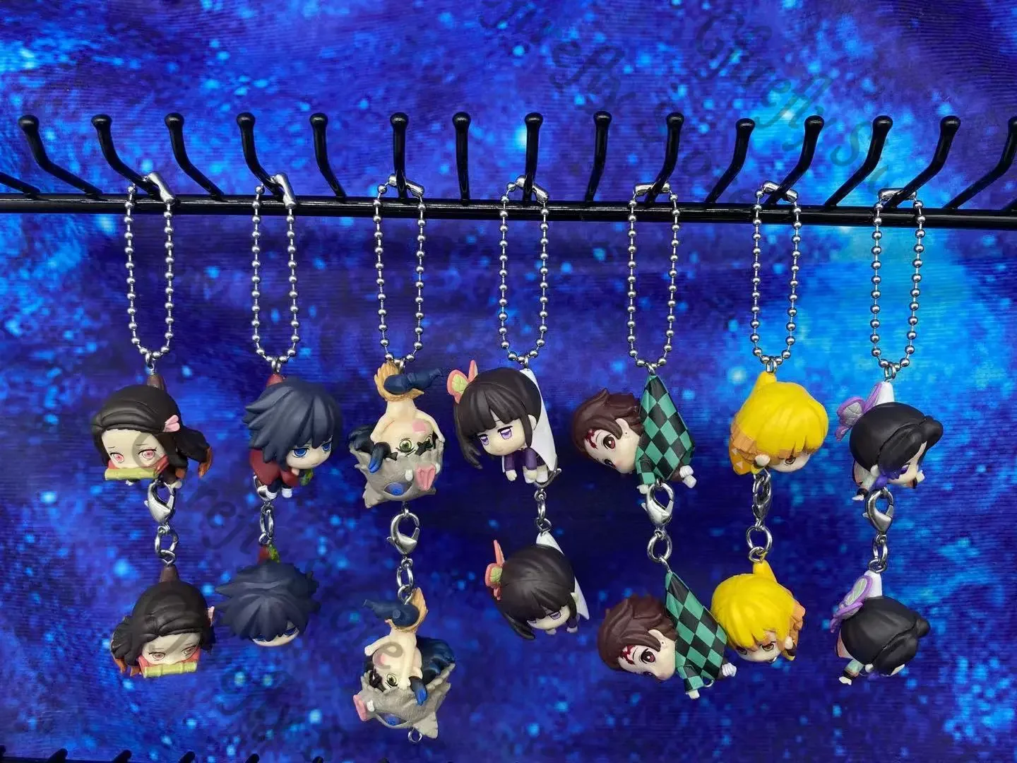 

Demon Slayer Agatsuma Zenitsu Kochou Shinobu натуральная капсула комплект игровой модели кулон брелок милый орнамент фигурка для косплея