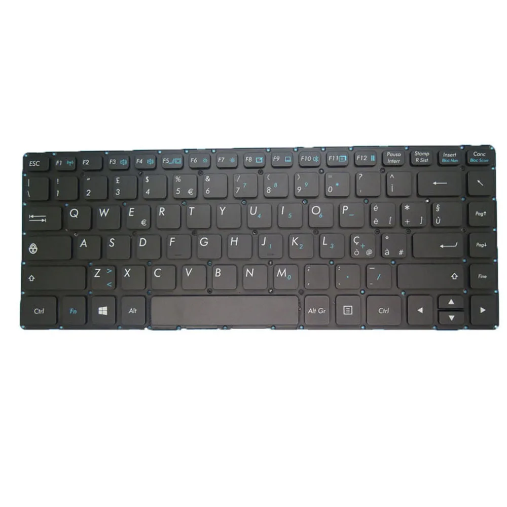 Laptop S410 Without Backlit Keyboard For Getac S410 S410G1 S410 G1 S410 G2 S410G2 S410 G3 S410G3 Italy IT Black With Frame New