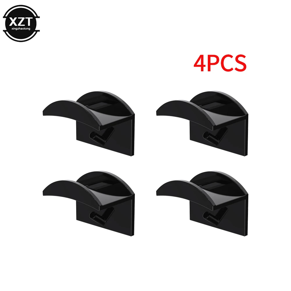 New 4pcs Hat Holder Sticky Wall Mount Hook for Baseball Cap Casual Hat Storage Box No Drilling Paste Portable Door Closet Hanger